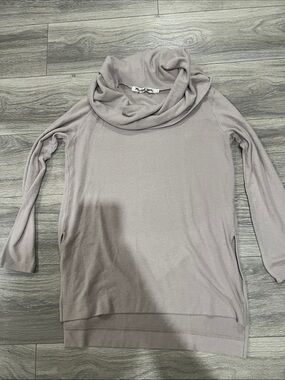 Michael Stars Light Mauve Cowl Neck Sweater